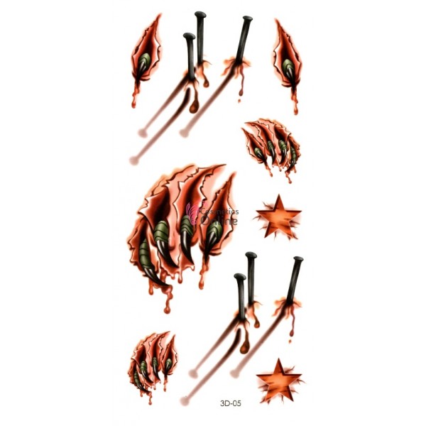 Tatuaje temporare pentru corp XL 3D05